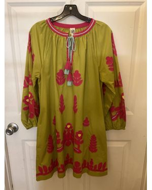 Ivy Jane Appliqué Tunic Dress - Green