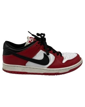 Nike Sb Dunk Low Pro Sneakers - Red