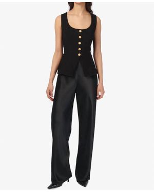 Cami NYC Nolan Suede Corset Top - Black
