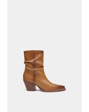 Dante Shoes Soft Leather Ankle Boots - White