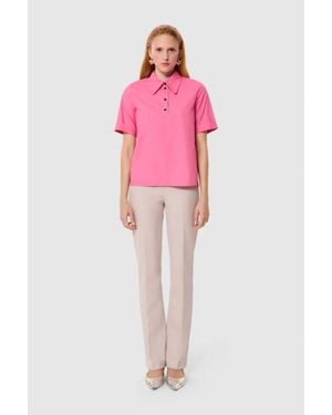 Tara Jarmon Tonella Short Sleeve Top - Pink