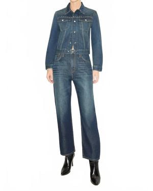RE/DONE Ollie Relaxed Boyfriend Jean - Blue