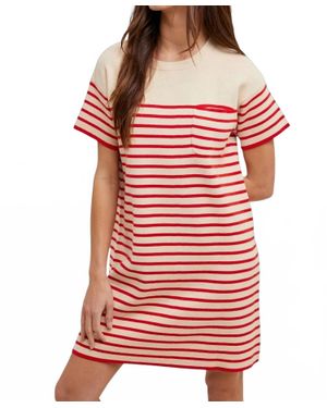 Wishlist Striped Sweater Mini Dress - Red