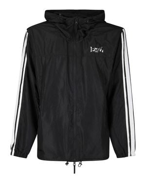 PROTOTYPES Windbreaker Jacket With Adjustable Drawstrings - Black