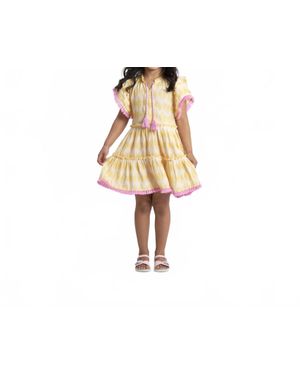 Sonny Side Up Girl's You Are My Sunshine Dress - Black