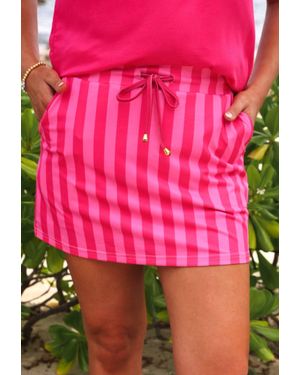 Jess Lea Stripes Everyday Skort - Pink