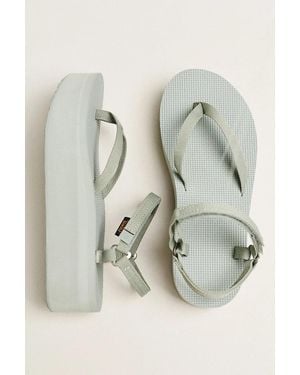 Teva Flatform Slim Sandals - Green