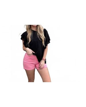 Judy Blue Pony Mid-Rise Shorts - Black