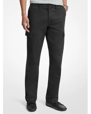 Michael Kors Stretch Cotton Twill Cargo Pants - Black
