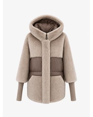 Alaska® Outerwear Claire Eco-Fur Bio-Down Fill Jacket - Natural