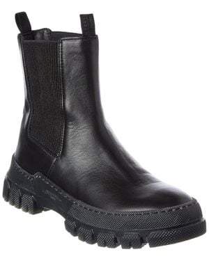 Weekend Max Mara Ellisse Leather Bootie - Black