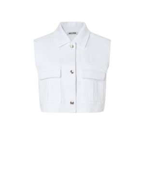 Mac Jeans Short Vest - Blue