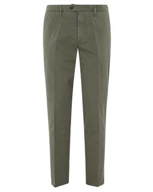 Roy Rogers Conduit French Pockets Belt Loops Cotton-Blend Chino Pants - Green