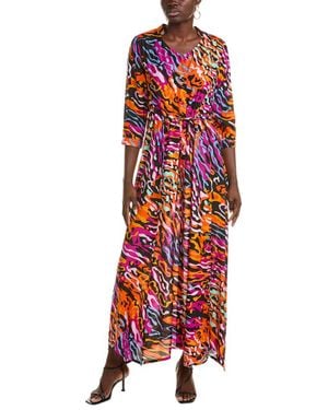 Diane von Furstenberg Lily Silk-blend Maxi Dress - Red