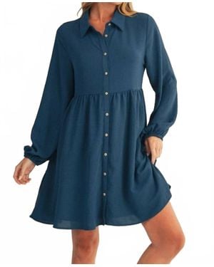 Jodifil Dance The Night Away Mini Dress - Blue