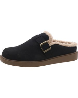 Gc Shoes Vallery Faux Fur Manmade Slide Slippers - Black