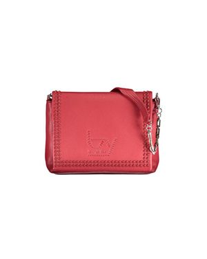 Byblos Polyurethane Handbag - Red