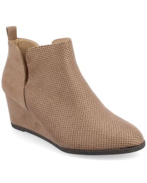 Journee Collection Mylee Wide Width Bootie - Brown
