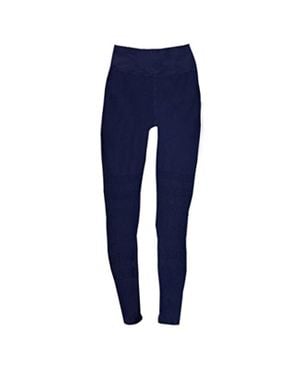 Phat Buddha Textured Capri Leggings Xs/S - Blue