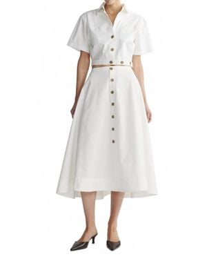 DL1961 Peonie Midi Skirt - White