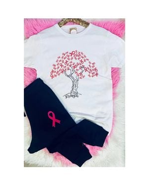 Midwest Tees Ribbon Tree Jogger Set - Blue