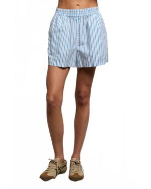 PERFECTWHITETEE Julie Poplin Short - Blue