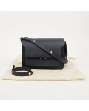 Marni Trunk Medium Shoulder Bag - Black