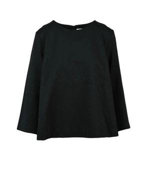 MEIMEIJ Viscose-Blend Sequin Blouse - Black