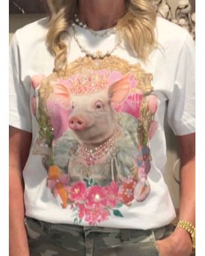 Queen Gypsy Princess Petunia Tee - Gray