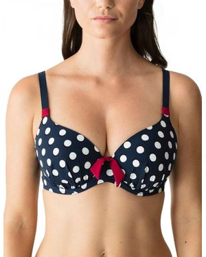 Primadonna Pop Padded Full Cup Bikini Top - Blue