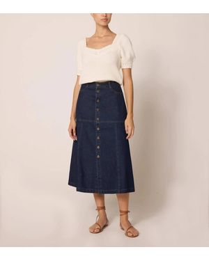 Cleobella Josie Midi Skirt - Blue