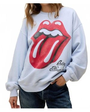 Daydreamer Rolling Stones '89 Crewneck Top - Gray