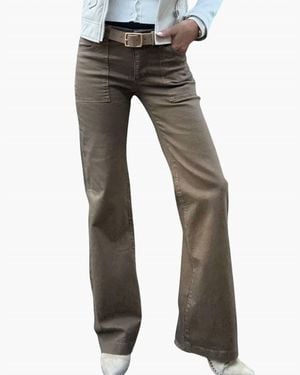 Bevy Flog Romi Flared Leg Pant - Gray