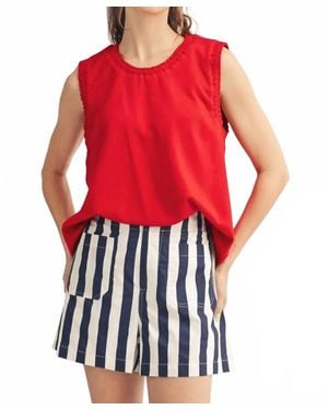 Jodifil Easy Everyday Sleeveless Top - Red