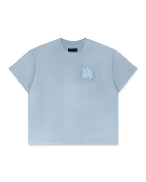Amiri Ashley Crystal Burst Ma Tee - Blue