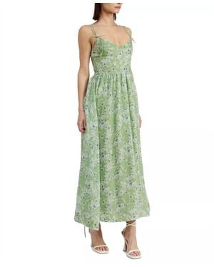 En Saison Laguna Tie Midi Dress - Green