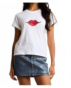 Lisa Todd Kiss & Make Up Tee - White