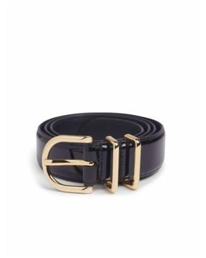 FAVORITE DAUGHTER The Patent Fancy Juni Belt - Blue