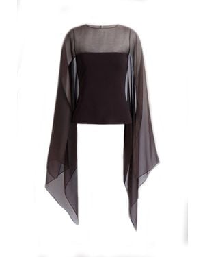 Alberta Ferretti Silk Blouse - Black