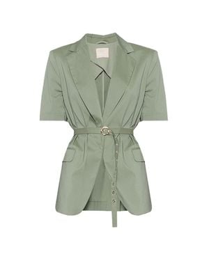 Liu Jo Tailored Belted Casual Jacket - Green