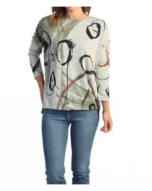 Jess & Jane French Brushed Knit Top - Multicolor
