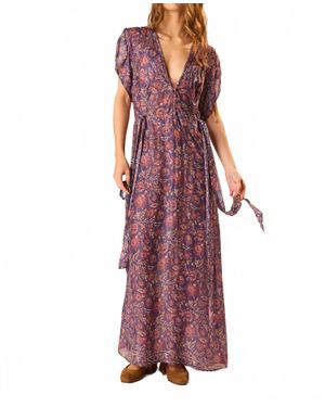 Natalie Martin Monica Midi Dress - Purple