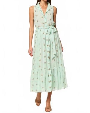 MISA Los Angles Thebez Midi Dress - Green