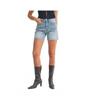 Judy Blue High-Rise Cutoff Denim Shorts - Blue