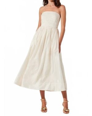 Astr Aneesha Midi Dress - Natural