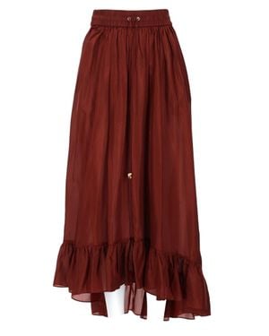 Zimmermann Flowing Maxi Skirt With Ruffled Hem And Gathered Waistband