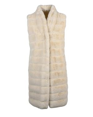 Marella Polyester-Blend Hook Pinosa Sleeveless Vest - White