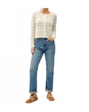 Be Cool Crochet Knit Layering Cardigan - Blue