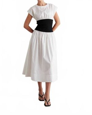 JS71 Alix Midi Dress - White