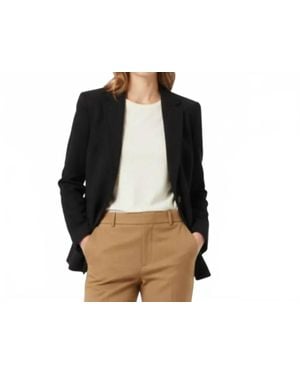 Talbots Double Button Wool Blazer - Black